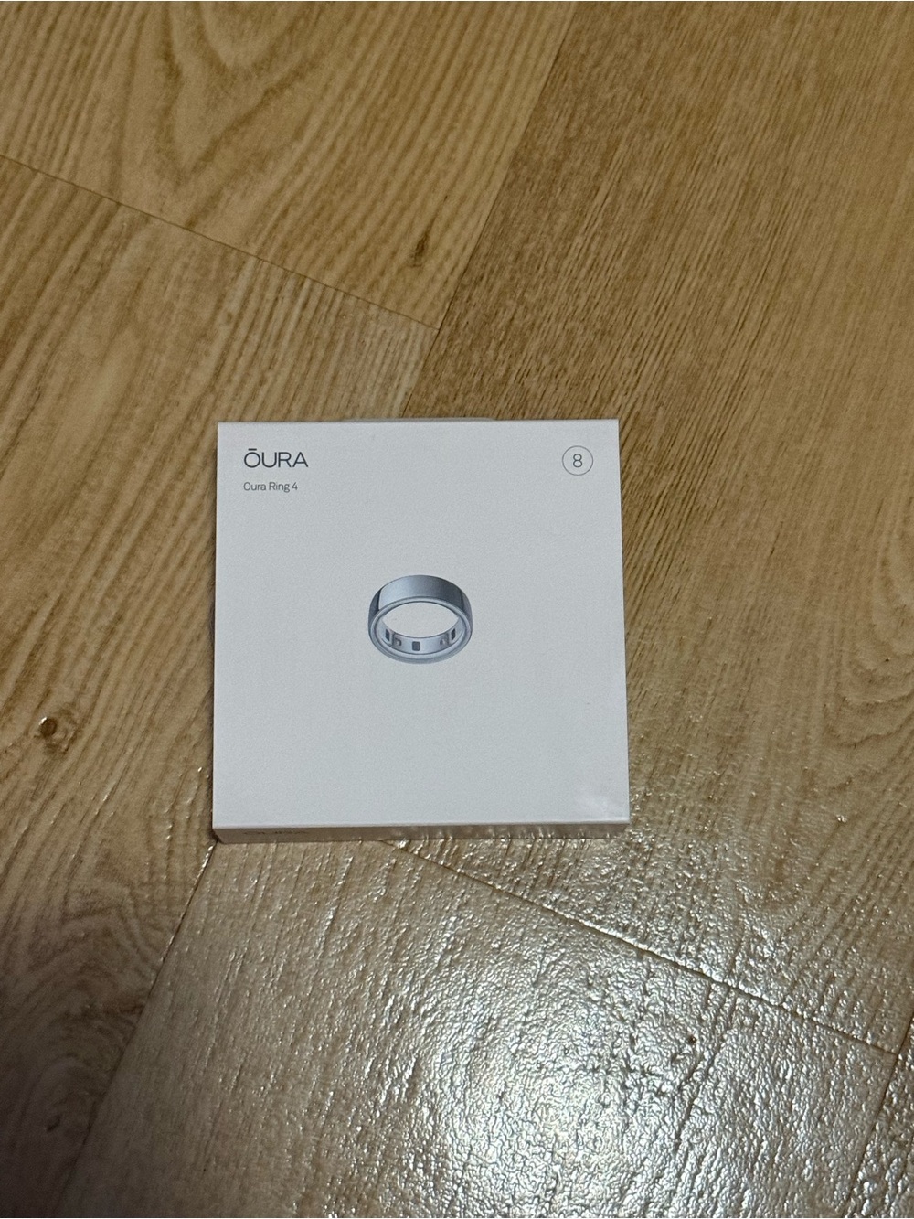 Oura Ring generation 4 Silver size 8